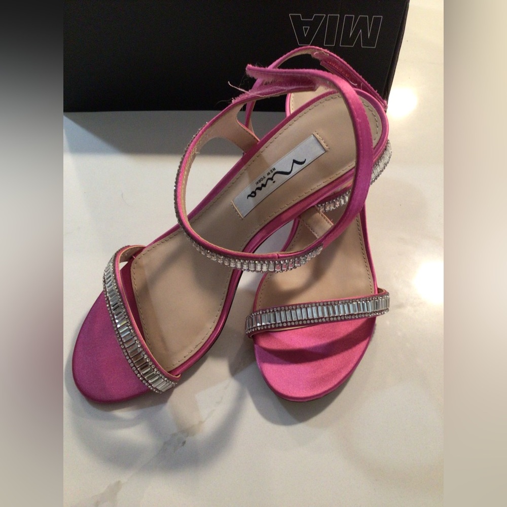 Pink and white sandal
